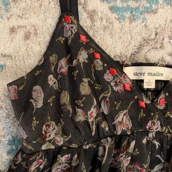 Steve Madden Beaded Top Floral Dress Size S NWOT - Picture 4 of 7